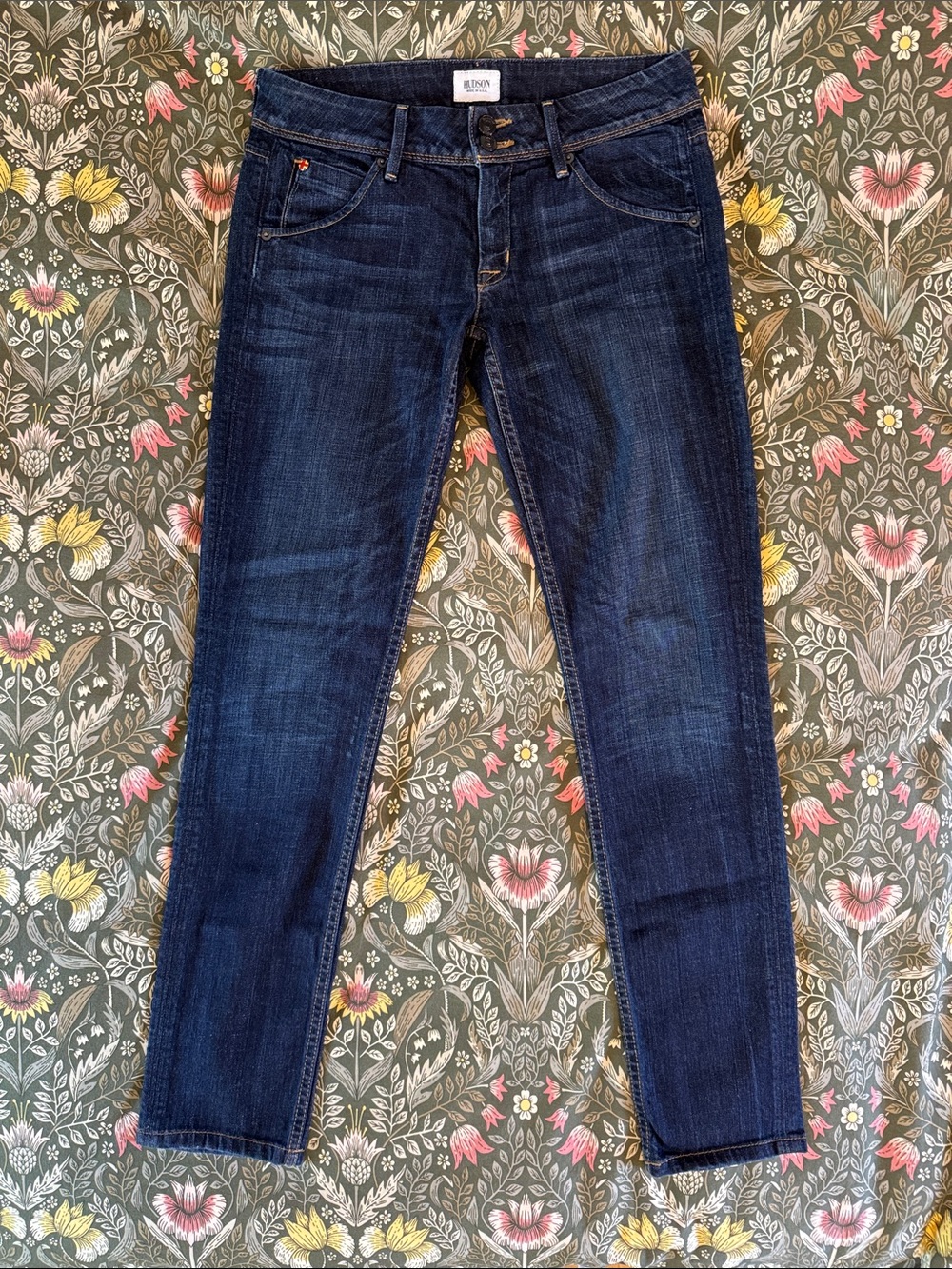 Hudson Jeans Dark Blue Slim Straight Women's Jeans size 27 - Picture 4 of 12
